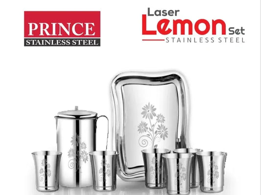 8 PCS Leaser lemon set with beautiful flora design